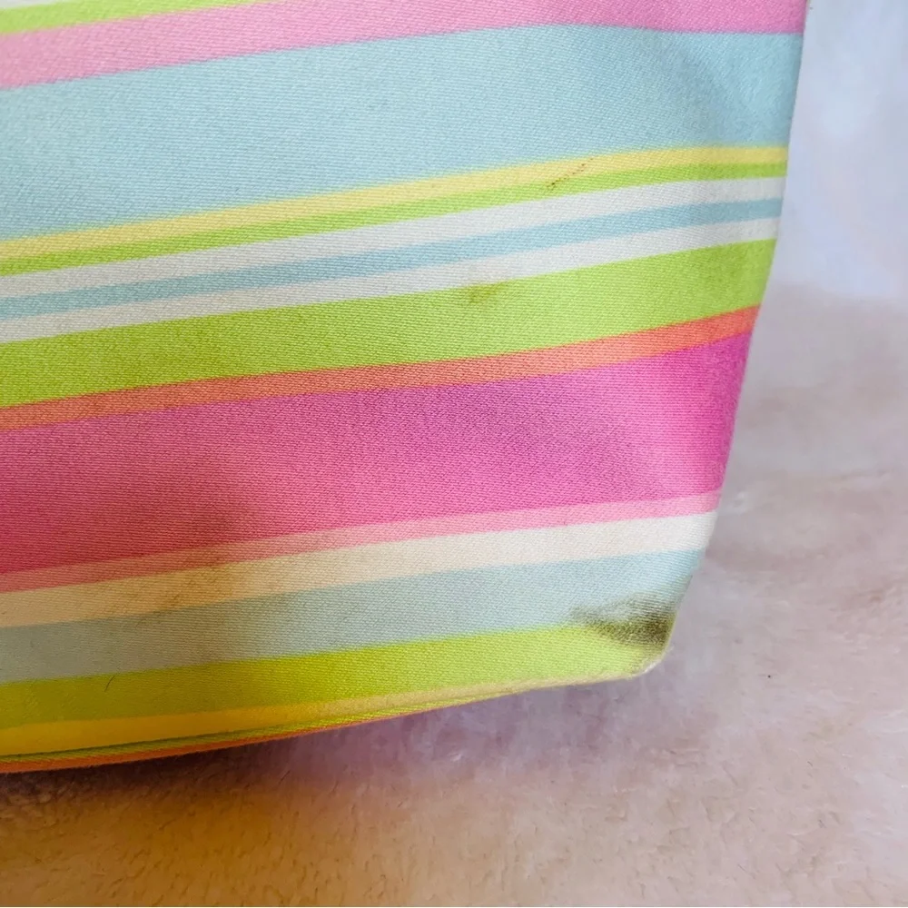 COACH✨XL Legacy Stripe Nylon Hamptons Tote_9